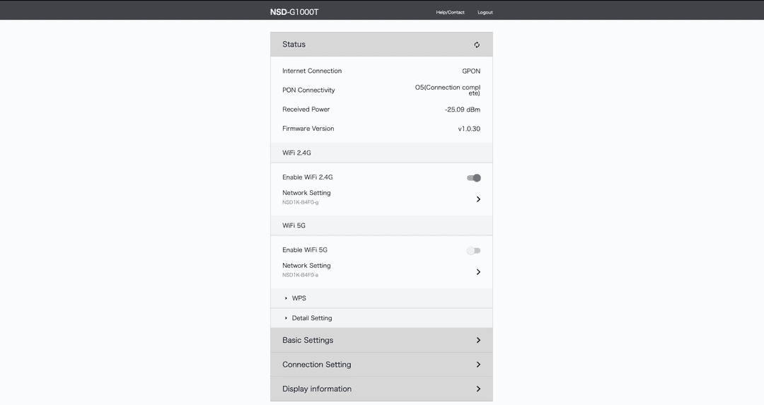 Sony router settings